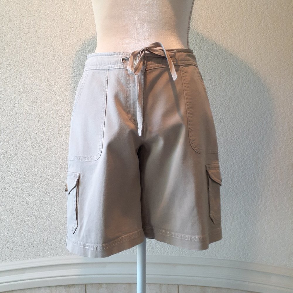 L.L. Bean Tan Cotton Cargo Shorts